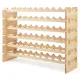 Image 6 for Стеллаж винный Costway Modular Pine деревянный на 60 бутылок