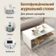 Image 8 for Журнальний столик Costway Modern Two-Tone кавовий з L-подібною полицею трирівневий білий, натуральний