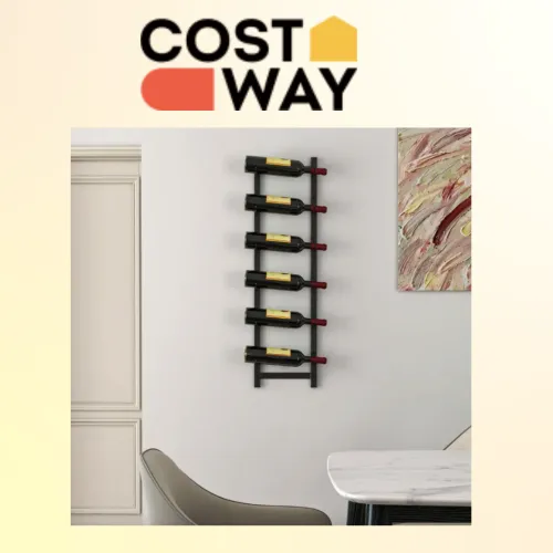 Простий і стильний стелаж для вина