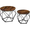 Комплект журнальных столиков Leobert Watson 2 шт в стиле Loft