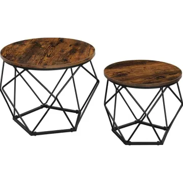 Комплект журнальных столиков Leobert Watson 2 шт в стиле Loft