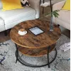 Журнальный столик Leobert Vasagle 80 x 80 x 45см в стиле Loft