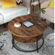 Журнальный столик Leobert Vasagle 80 x 80 x 45см в стиле Loft