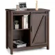 Image 7 for Кухонний комод-буфет Costway Sideboard з амбарними розсувними дверцятами лофт рустик