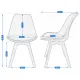 Image 8 for Туалетный столик Jumi Scandi LED + кресло Saida серый