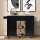 Image 5 for Кухонный остров Costway Multi-Storage Kitchen на колесиках, черный