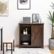 Image 2 for Кухонний комод-буфет Costway Sideboard з амбарними розсувними дверцятами лофт рустик