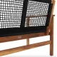 Image 12 for Садова лавка Di Volio Teracina з спинкою чорний