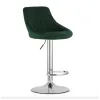 Барный стул Leobert Kast со спинкой зеленый