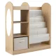 Image 1 for Дитячий стелаж Монтессорі Costway Multi-Organizer для книг та іграшок з дзеркалом