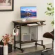 Компьютерный стол Costway Otto с выдвижной подставкой для клавиатуры