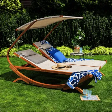 Садовый шезлонг Di Volio Pionza двухместный бежевый