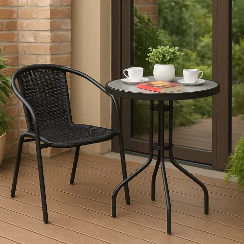 Садове крісло Jumi Bistro New чорний