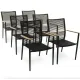 Image 9 for Комплект садових меблів Di Volio Breno 6+1 чорний/бежевий