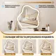 Image 7 for Туалетный столик Costway Vanity с LED подсветкой и 5 ящиками, белый