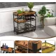 Image 6 for Барная тележка Costway Mexico с несколькими ярусами в стиле в стиле Loft