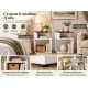 Image 7 for Комплект приліжкових тумб Costway S-Cube Side Table Set 2 шт S-подібні білий