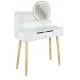 Image 5 for Туалетный столик Jumi Scandi на 2 ящика с зеркалом и LED подсветкой белый