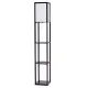 Image 7 for Стеллаж-торшер Costway Lumina Classic Shade 160 с тканевым абажуром на 3 полки лофт, черный