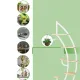 Image 8 for Стеллаж для цветов Costway Ruta комплект 2 штуки в форме полумесяца белый