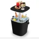 Image 2 for Стіл-холодильник Costway Gobar 3-в-1 з підйомною кришкою 15L чорний