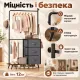 Image 6 for Напольная вешалка для одежды Costway Garment Rack с комодом на 3 ящика серый