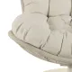 Image 9 for Крісло-кокон садове обертове Di Volio Salo екстра-м'яка подушка 20см, бежевий
