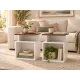 Image 4 for Комплект приліжкових тумб Costway S-Cube Side Table Set 2 шт S-подібні білий