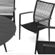 Image 8 for Комплект садових меблів Di Volio Arona 6+1 чорний/сірий