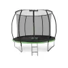 Батут Outtec Premium 12ft (374см) черно-зеленый с внутренней сеткой