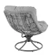 Image 11 for Крісло-кокон садове обертове Di Volio Melia компактне для балкона сірий