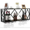 Настінна винна стійка Costway Asti у стилі Loft
