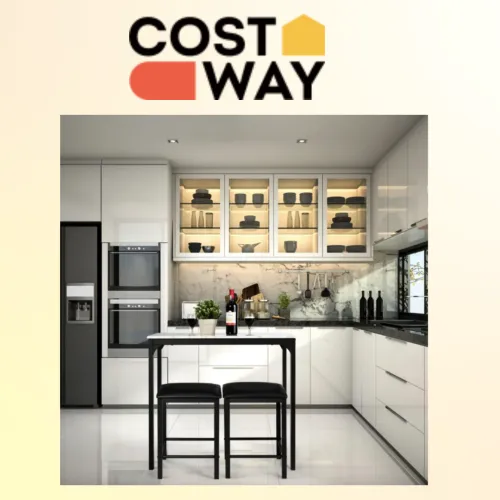 Современный столовый набор в мраморном дизайне