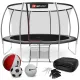 Image 1 for Батут Hop-Sport Premium 14ft (427см) черно-серый с внутренней сеткой