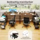 Image 5 for Угловой компьютерный стол Costway LoftCorner лофт с полками рустик коричневый