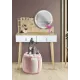 Image 4 for Туалетный столик Jumi Scandi LED подсветка, с ящиками, кожаные ручки, светлый бук