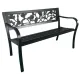 Image 2 for Скамейка для сада Chomik GARDEN LINE ROSE стальная с декоративной спинкой