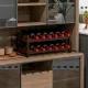 Image 9 for Винная стойка Costway Wenko настольная на 12 бутылок коричневая
