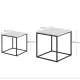 Image 4 for Комплект журнальных столиков Leobert Nika квадратный мрамор