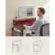 Image 5 for Комп'ютерний стіл Leobert NanoDesk з поличкою для монітора, коричневий