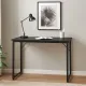 Письмовий стіл Costway Homart із сталевим каркасом чорний