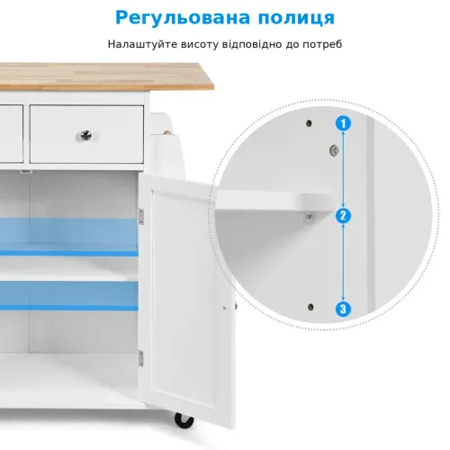 Регулируемая полка вместо фиксированного внутреннего пространства