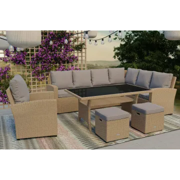 Набор садовой мебели Di Volio ROSSANO Бежевый/Светло-серый