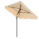 Парасоля садова Di Volio Ankona бежева 200х125см з нахилом та чохлом