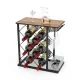 Image 1 for Стелаж винний Costway Compact Beverage Bar 6 дерев'яний з тримачем для келихів