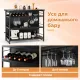 Image 8 for Кухонный остров Costway Industrial Wine Bar в стиле лофт с 4 открытыми полочками