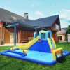 Детский надувной аквапарк Costway AquaPlay 6-in-1 с водной горкой бассейном водометами и воротами (без компрессора)