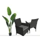 Image 2 for Садові меблі Outtec LUXURY стіл та 2 стільці чорно-графітові