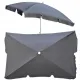 Image 2 for Парасоля садова Jumi Terra 200x130см з нахилом, сірий