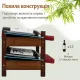 Image 7 for Винная стойка Costway Wenko настольная на 12 бутылок коричневая